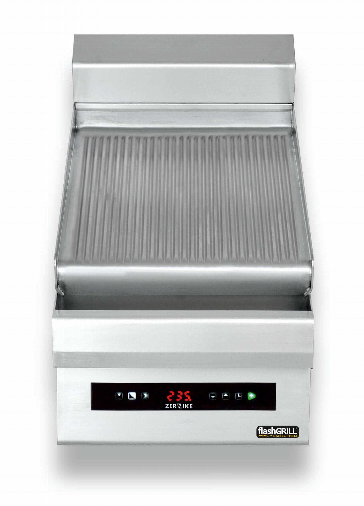 Płyta grillowa elektryczna, energooszczędna, nastawna, pojedyncza, ryflowana GE4070T1C