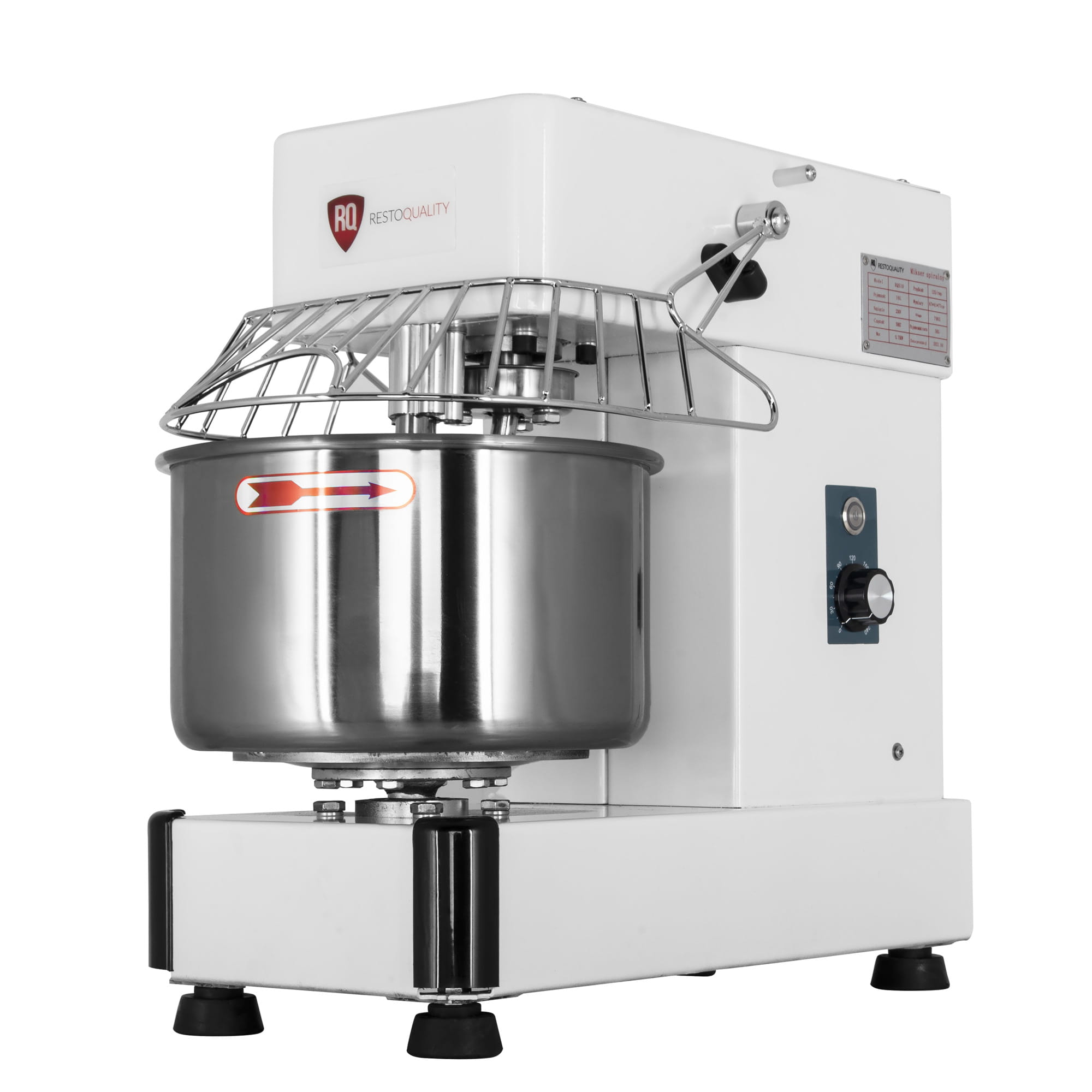 Miesiarka spiralna do ciast ciężkich, 10 l, RQHS10