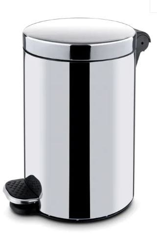 Kosz na śmieci pedałowy okrągły z wkładem 30 litrów, wys. 65 cm