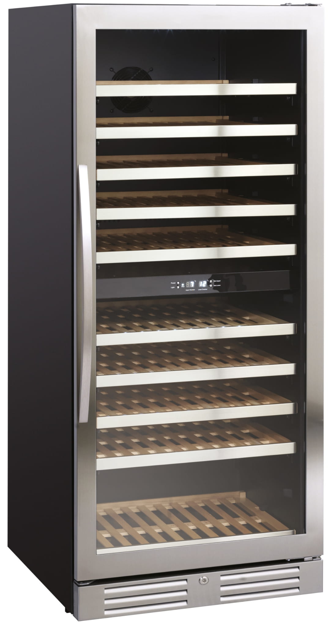 Chłodziarka do wina, szafa chłodnicza na wino, 2 strefy, SV104X