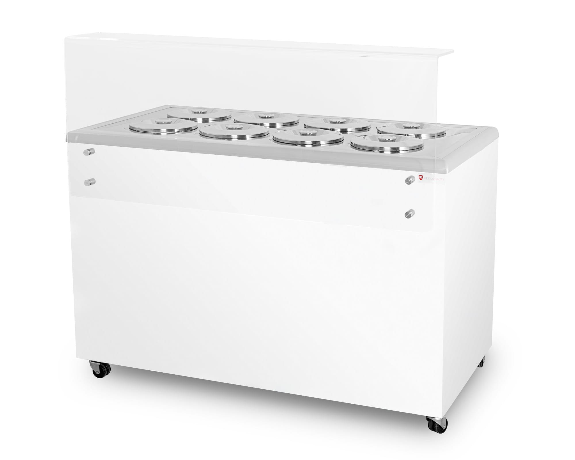 Dystrybutor do lodów, witryna do lodów, konserwator, retro, okrągłe kuwety, GELATO POZETTI 8