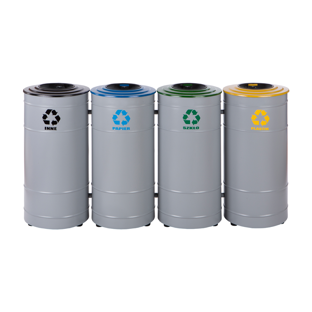 Kosz do segregacji odpadów BASKET 4x80 litrów