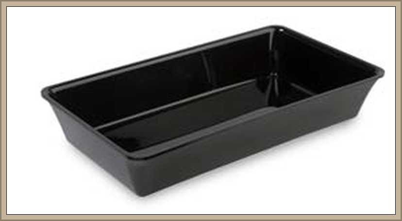 Pojemnik  GN 3/4, 48,7x26,5cm, plexi, wysokość  17/50/80mm; kolor czarny/biały/bordowy, Dupont