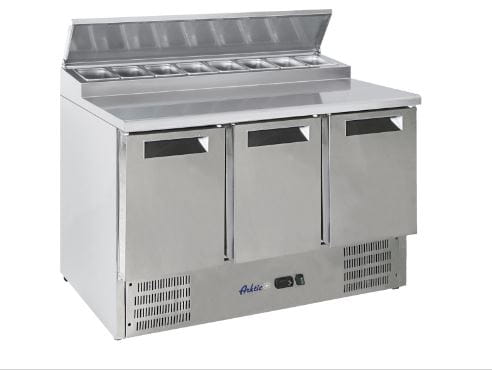 Stół chłodniczy 3-drzwiowy z nadstawą