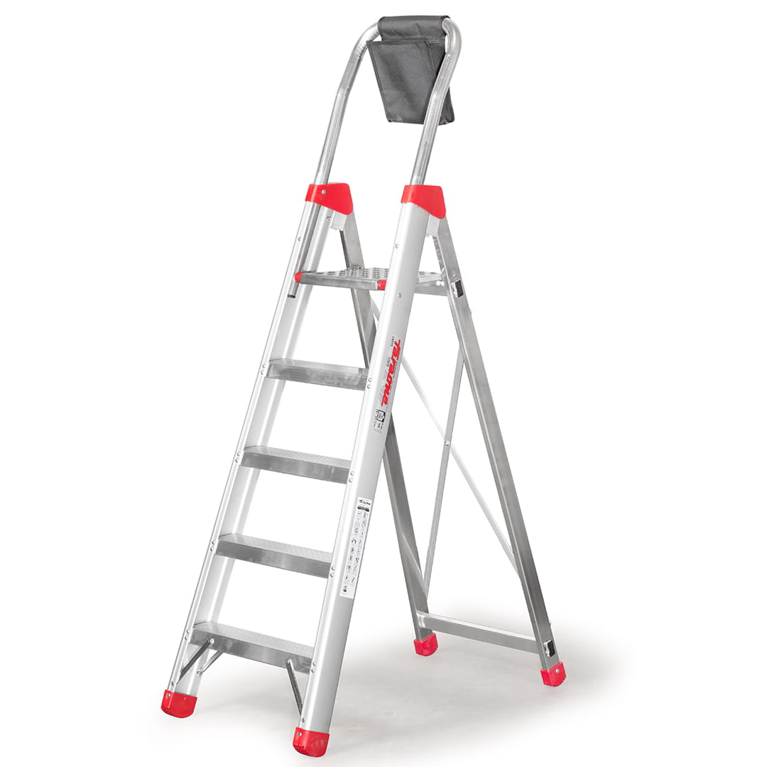 Drabina jednostronna z 8 cm stopniami, 10 stopni, LADY10