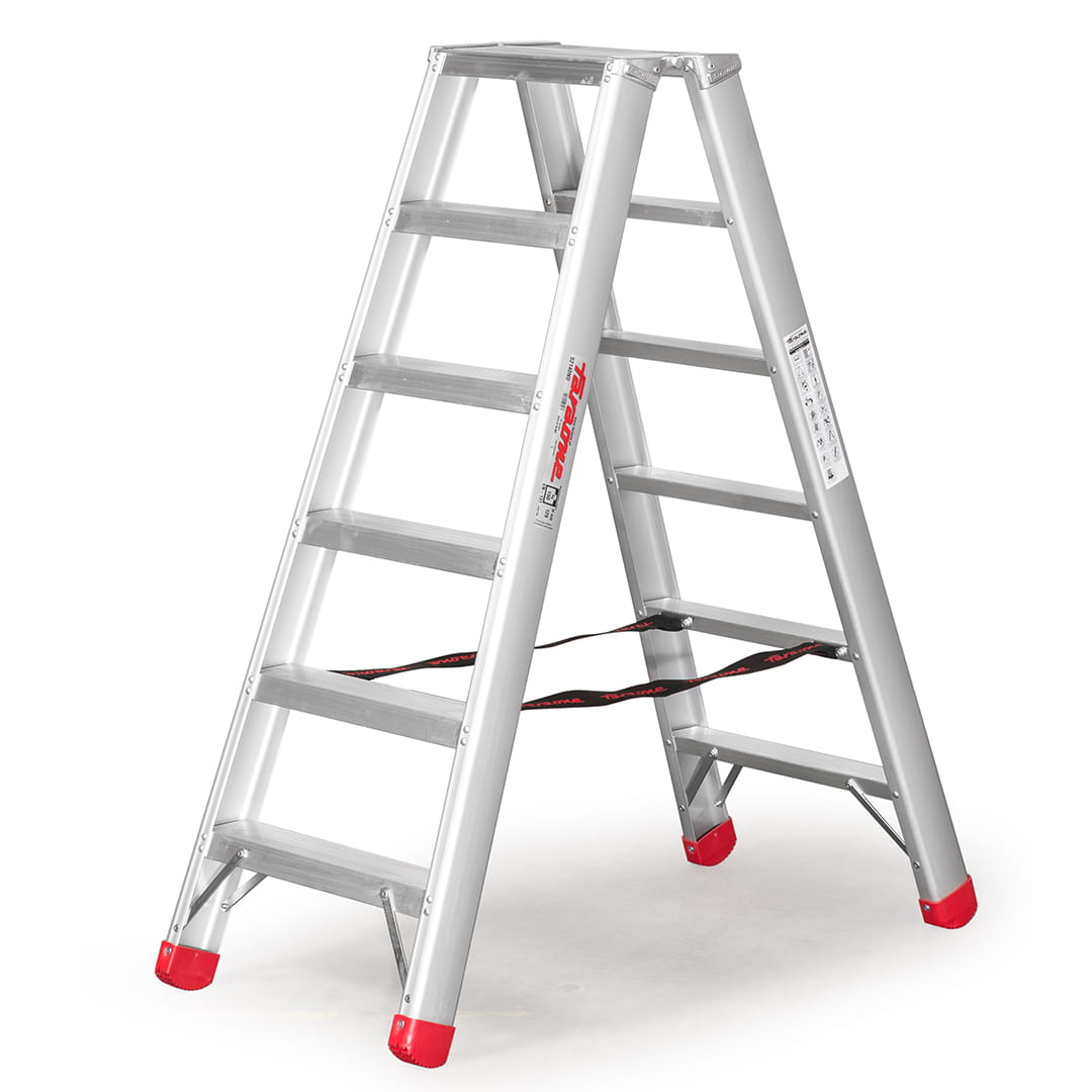 Drabina dwustronna z 8 cm stopniami, 10+10 stopni, S2230ND