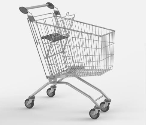 Wózek sklepowy z siedziskiem dla dziecka, Avant 100 (pojemność 99 litrów)