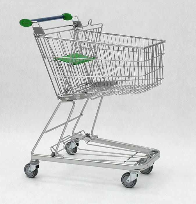 Wózek sklepowy Classic 90, z siedziskiem dla dziecka (pojemność 85 litrów)