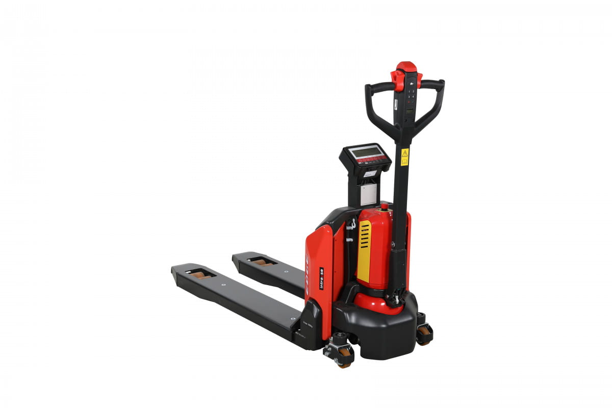 Wózek paletowy elektryczny PTE 15NSC EDGE z wagą 540 x 1150