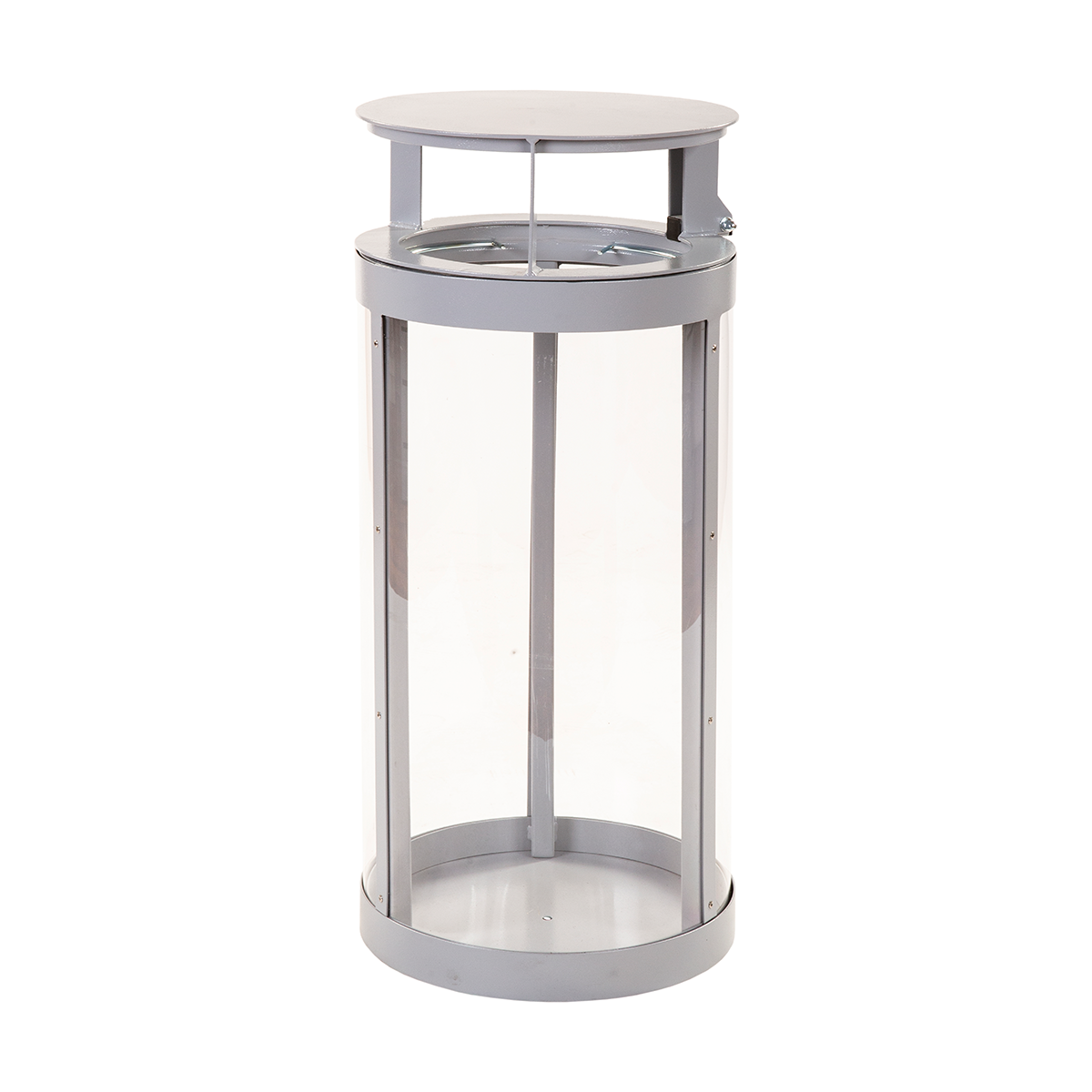 Kosz transparentny antyterrorystyczny PIPE 60 litrów K-TP2