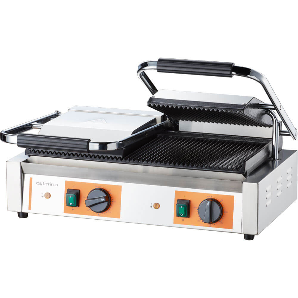 Kontakt grill podwójny ryflowany, 3.6 kW