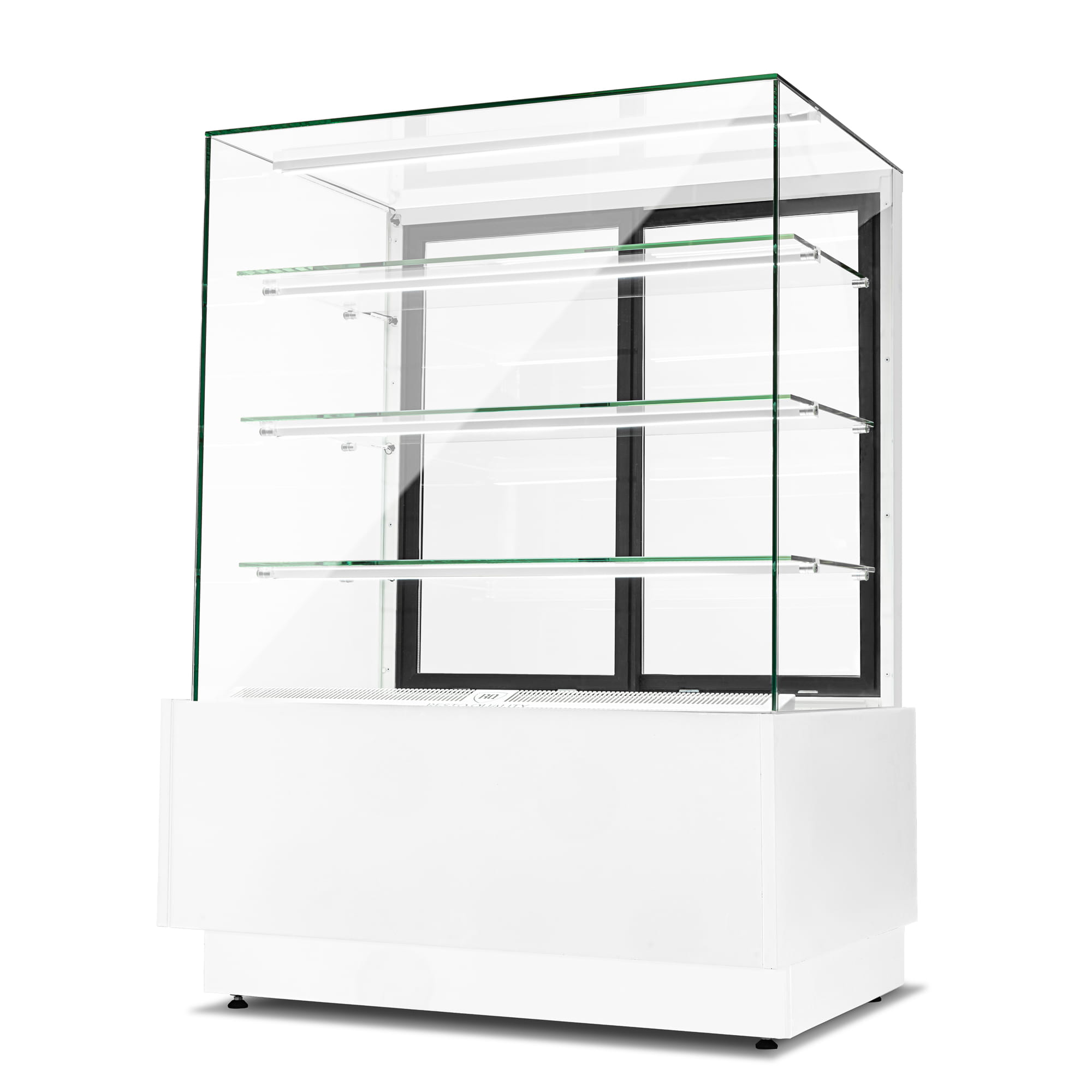 Witryna chłodnicza cukiernicza Dolce Visione Basic 900 Bianco, białe wnętrze, 900x670x1300