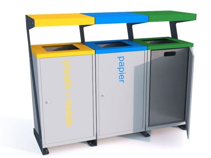 Kosz do segregacji Luna III 3x60 l