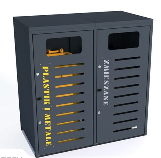 Obudowa do pojemników na odpadki VII 2x120 l