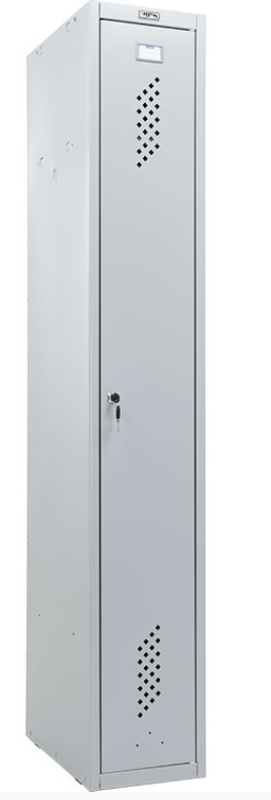 Pojedyncza szafa socjalna, metalowa, ubraniowa, szerokość 30 cm, BHP LS 01