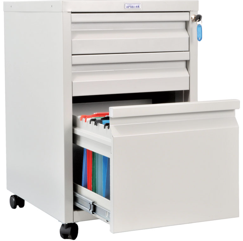 Szafa kartotekowa mobilna BA4 65/3, metalowa 