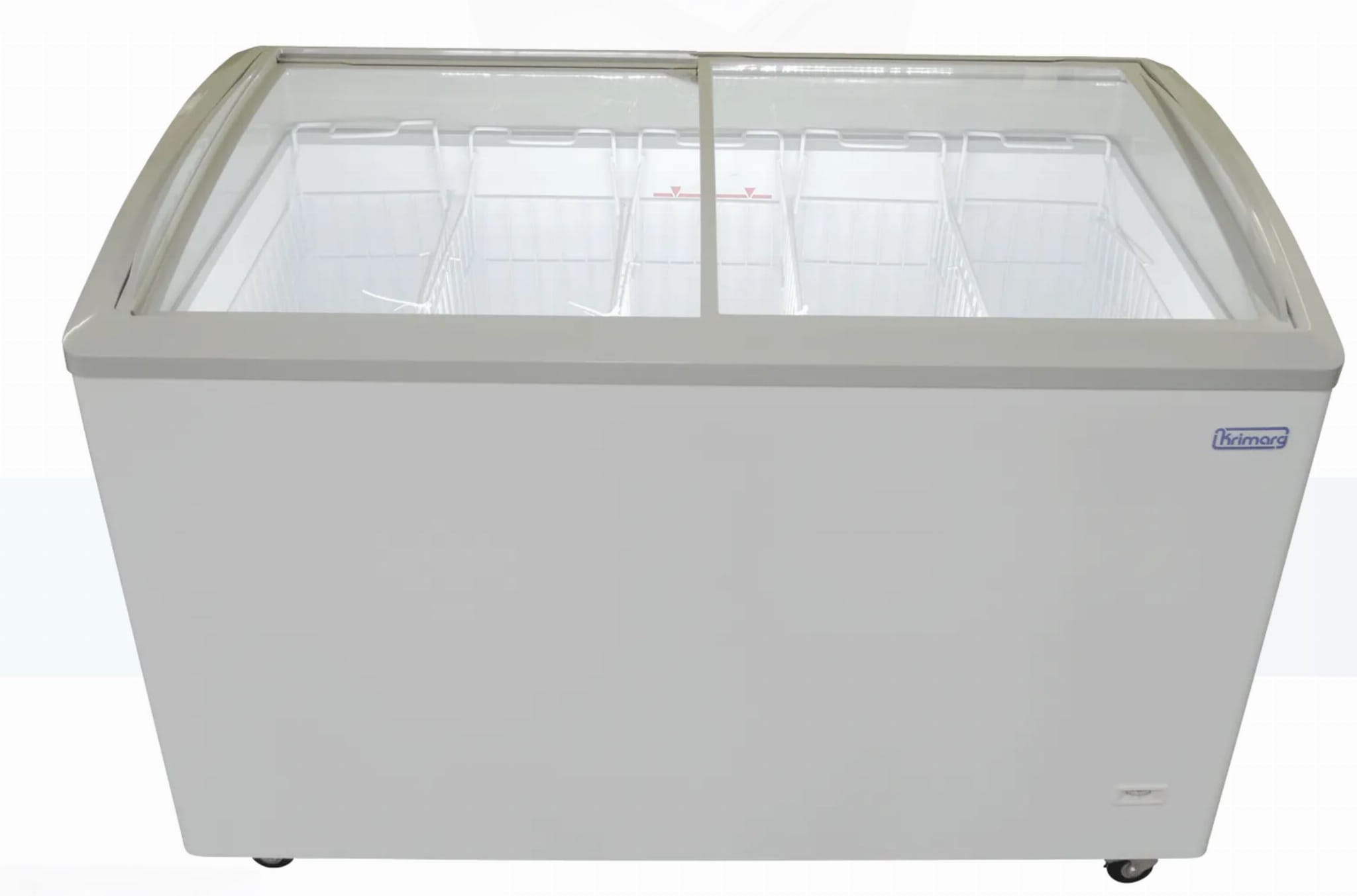 Zamrażarka 405 litrów, boneta do lodów i mrożonek, szara  