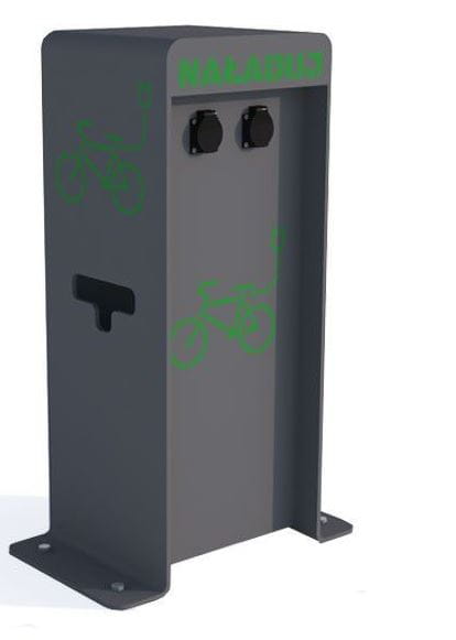 Stojak na rowery elektryczne ze stacją ładowania I