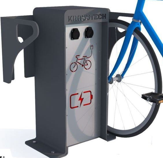 Stojak na rowery elektryczne ze stacją ładowania II