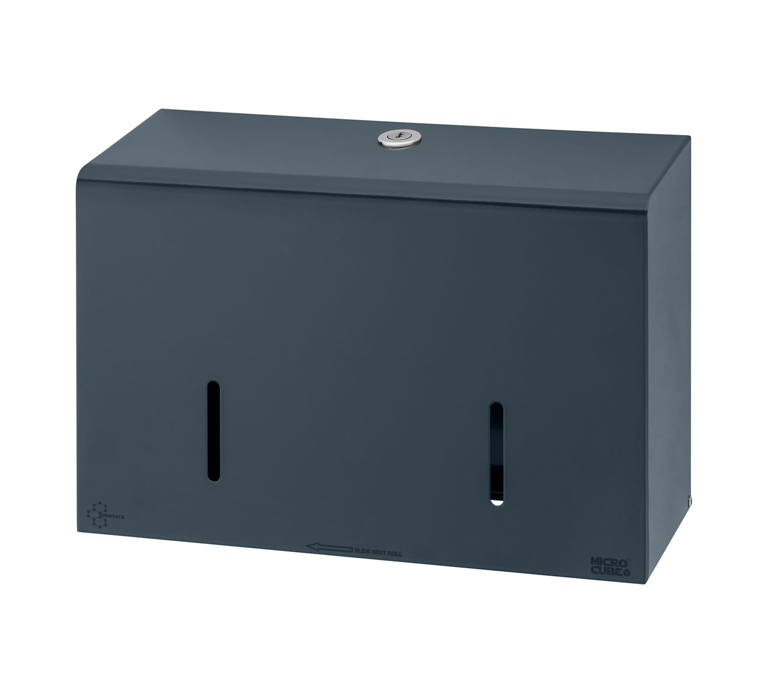 Dozownik na 2 rolki papieru toaletowego Grafitowy