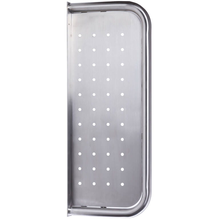 Przegroda międzypisuarowa, perforowana stal szlachetna matowa