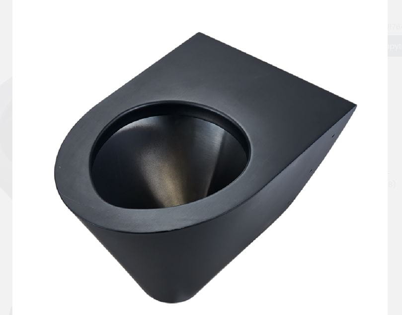 Misa WC wisząca stal szlachetna matowa, czarna