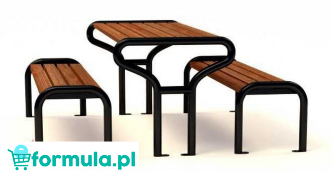 Zestaw mebli ogrodowych 2 stal nierdzewna 