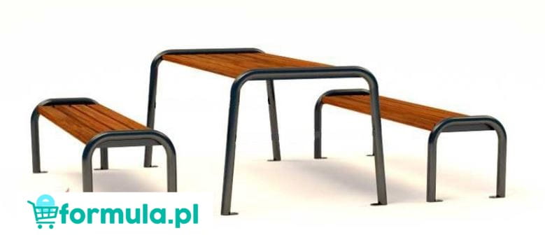 Zestaw mebli ogrodowych 4 stal nierdzewna 