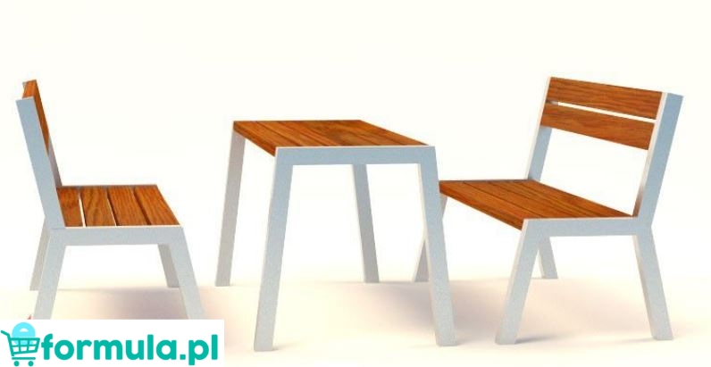 Zestaw mebli ogrodowych 13 stal nierdzewna 