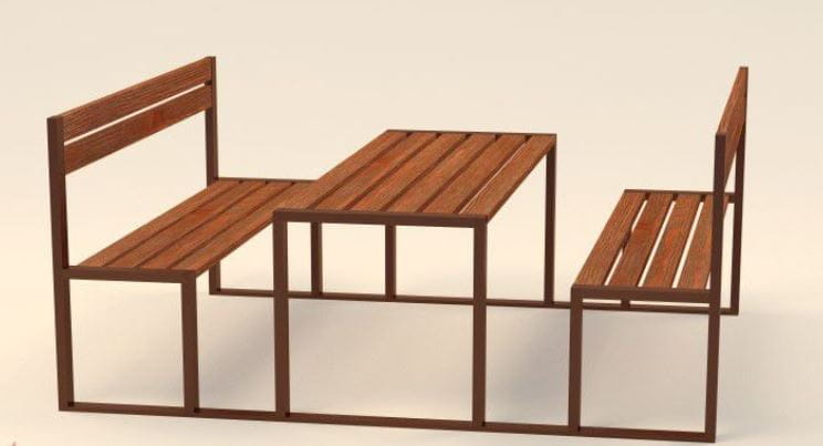 Zestaw mebli ogrodowych 22 stal nierdzewna