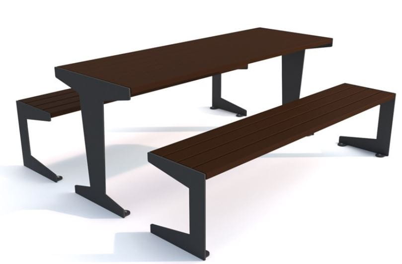 Zestaw mebli ogrodowych Luna stal nierdzewna 