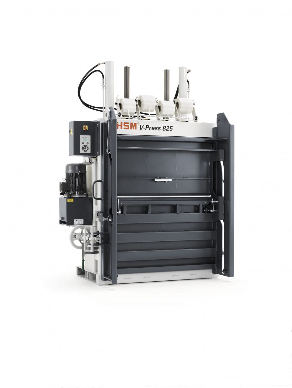 Belownica, prasa do makulatury folii pionowa HSM V-Press 825 plus pro, bela 280 kg 