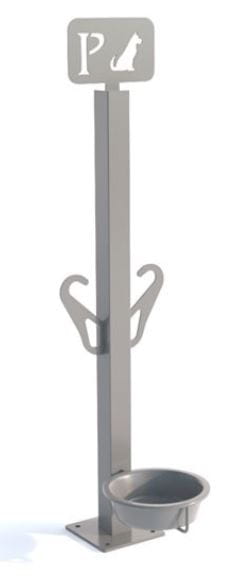 Parking dla psów VI z poidełkiem stal ocynkowana 