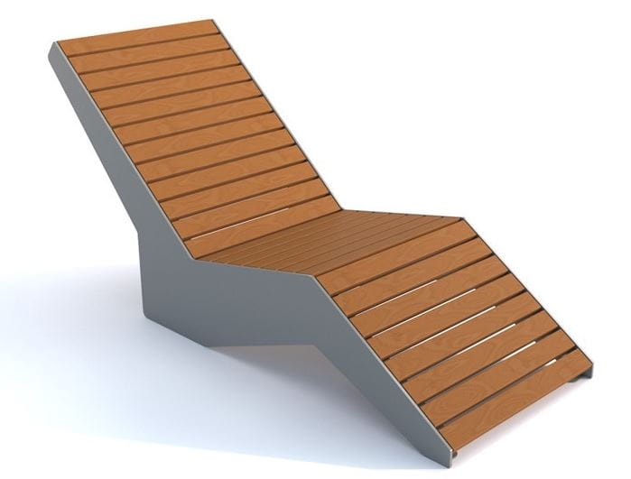 Leżak wypoczynkowy Odyn, stal nierdzewna