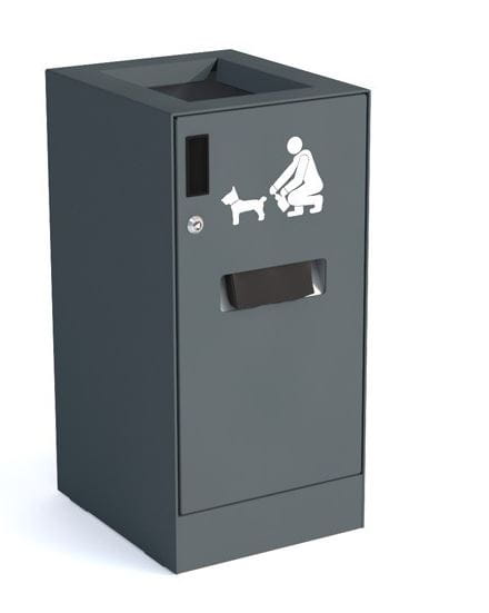 Kosz na psie odchody Odyn 80 II, stal nierdzewna