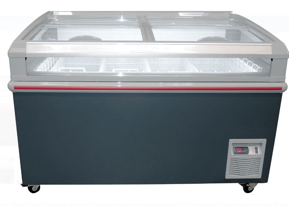 Zamrażarka SD-430WQE-H, supermarketowa, 125,5 cm dł, 430 litrów (wyspa mroźnicza, boneta)
