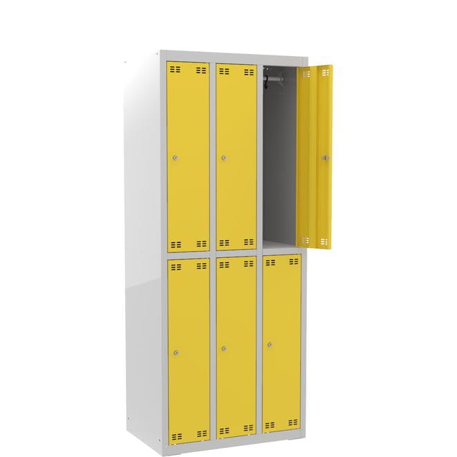 Szafka szkolna SLIM dla 6 uczniów (6D) s=73,5 cm, h=180 cm