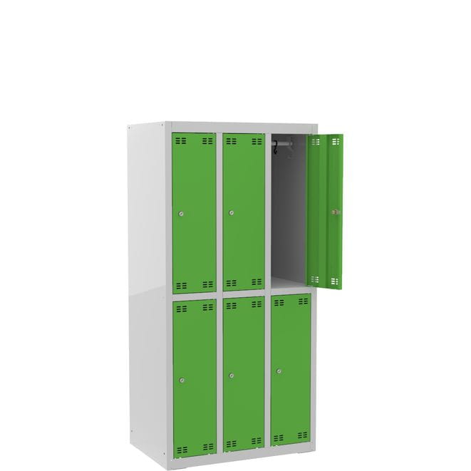 Szafka szkolna SLIM dla 6 uczniów (6D) s=73,5 cm, h=150