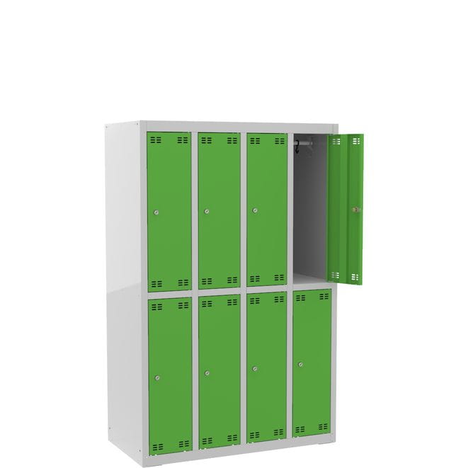 Szafka szkolna SLIM dla 8 uczniów (8D) s=97 cm, h=150