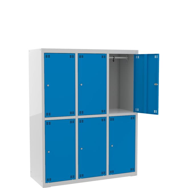 Szafka szkolna dla 6 uczniów (6D) s=118,5 cm, h=150 cm