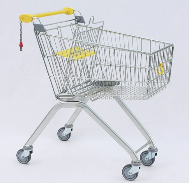 Wózek sklepowy z siedziskiem dla dziecka, Avant 90 (pojemność 85 litrów)