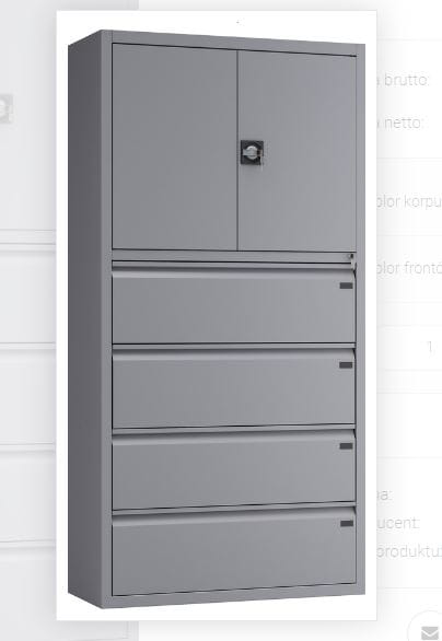 Szafa aktowo-kartotekowa PROFI OF4/100/200