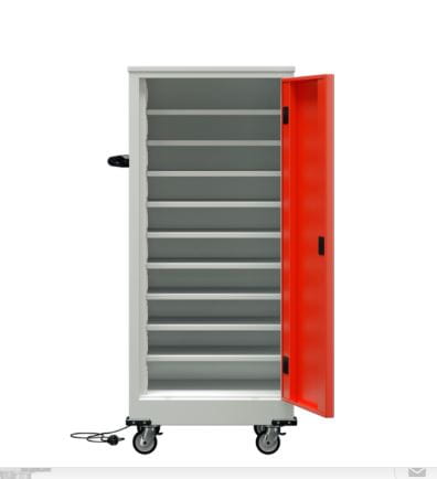 Wózek na 10 laptopów (z zasilaniem 230V)