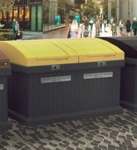 Pojemnik półpodziemny do segregacji 2 x 3,1 m3 dowolne frakcje