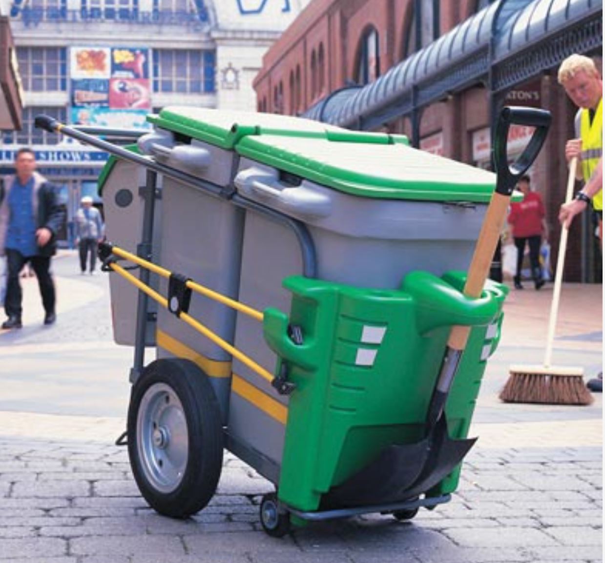 Wózek do zbierania odpadów Space-Liner 200L podwójny 