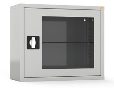 Szafa medyczna wisząca, jednodrzwiowa, drzwi przeszklone MD-W/1