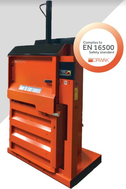 Belownica, prasa do makulatury folii ORWAK COMPACT 3150, nacisk 5-8 ton, bela 150-190 kg  