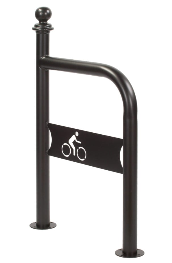 Stojak rowerowy typu U 60cmx100cm, z wypełnieniem graficznym, przykręcany