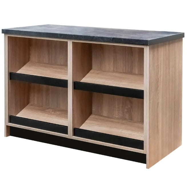 Lada sklepowa sprzedażowa impulsowa H-90 cm L-125 cm G-60 cm dąb sonoma