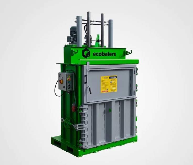 Belownica pionowa do kartonu i folii, bela 200 kg - 280 kg, Ecobalers VB250